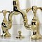 Kingston Brass Bridge Bathroom Faucet with Brass Pop-Up, Polished Brass KS7992TX - alternate 6